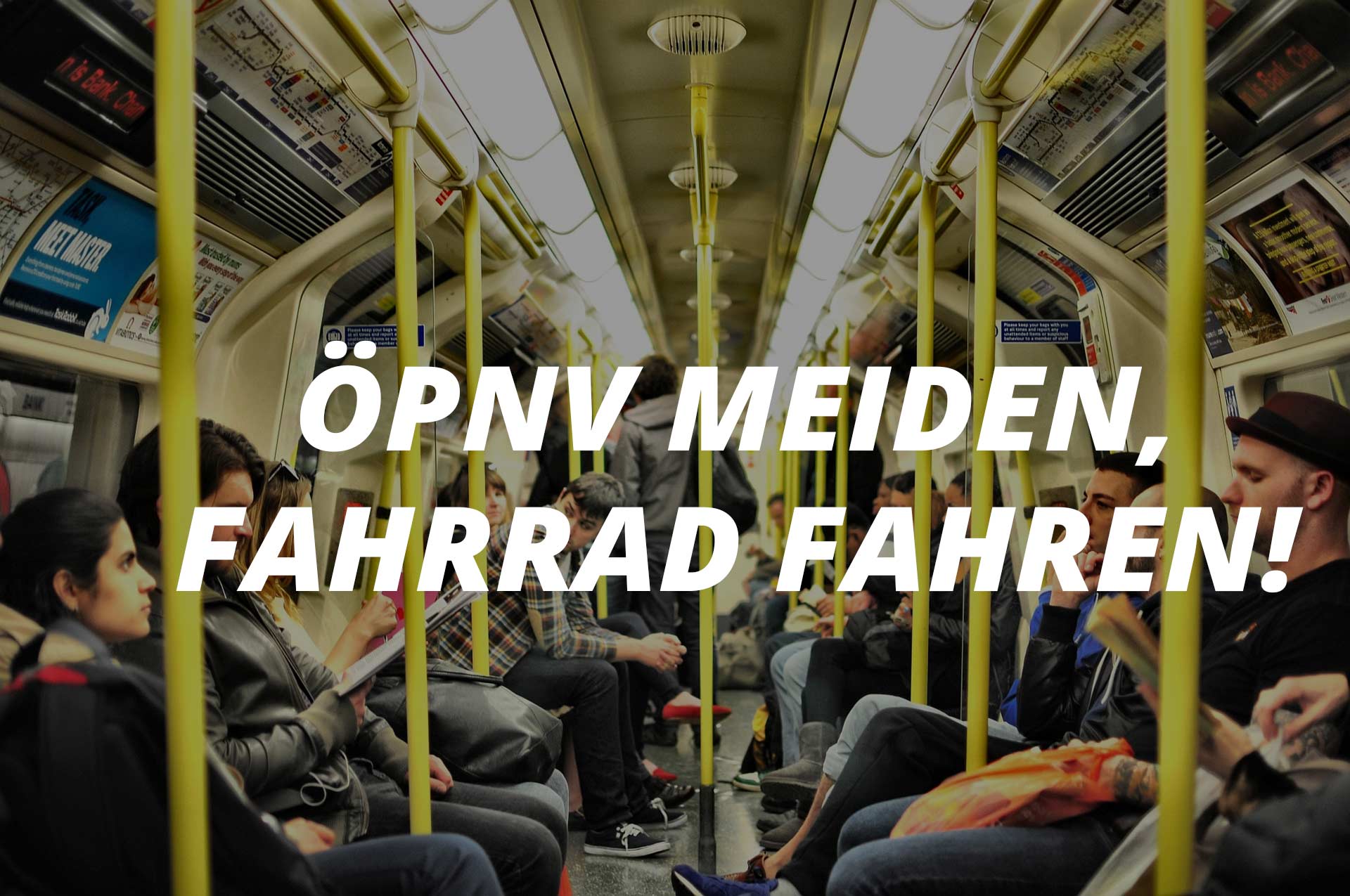 ÖPNV vermeiden, Fahrrad fahren