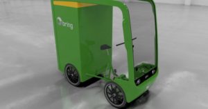 E-Cargobike EAV der ersten Generation von Bring.com