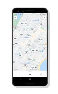 Bei Google Maps Stationen des Anbieters angezeigt bekommen