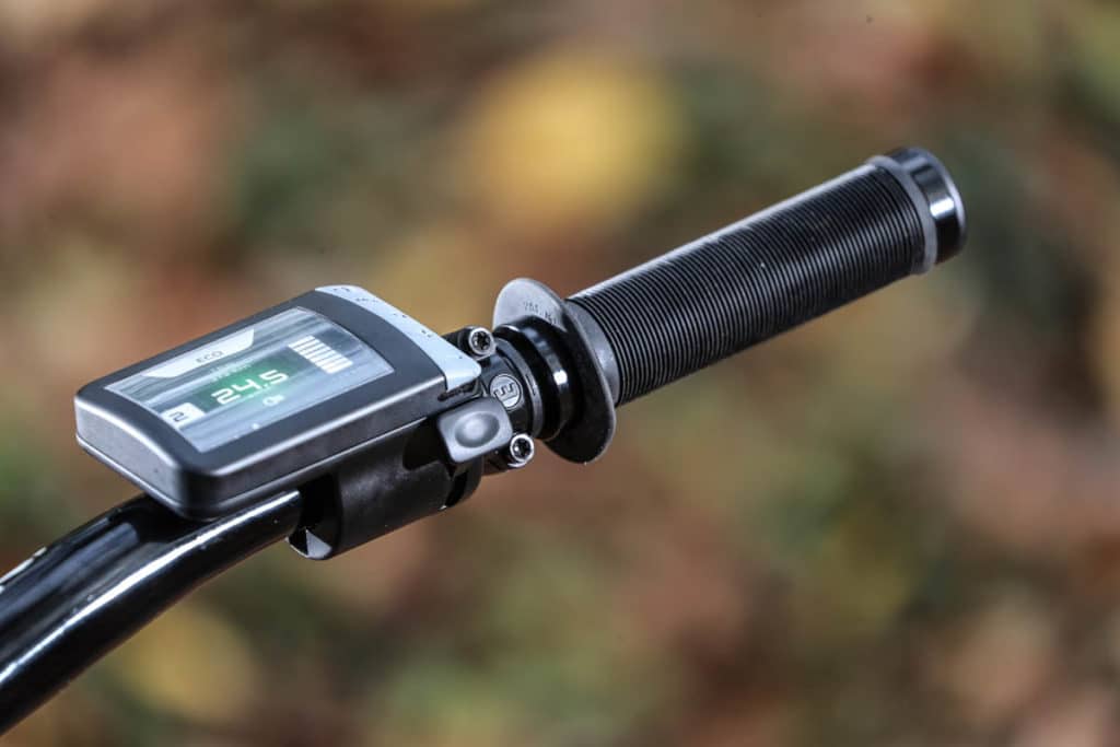 Display an einem E-MTB mit dem Antrieb Valeo Smart