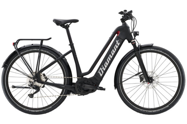 E-Bike Diamant Zouma Deluxe+ 2022 als Tiefeinsteiger in Schwarz