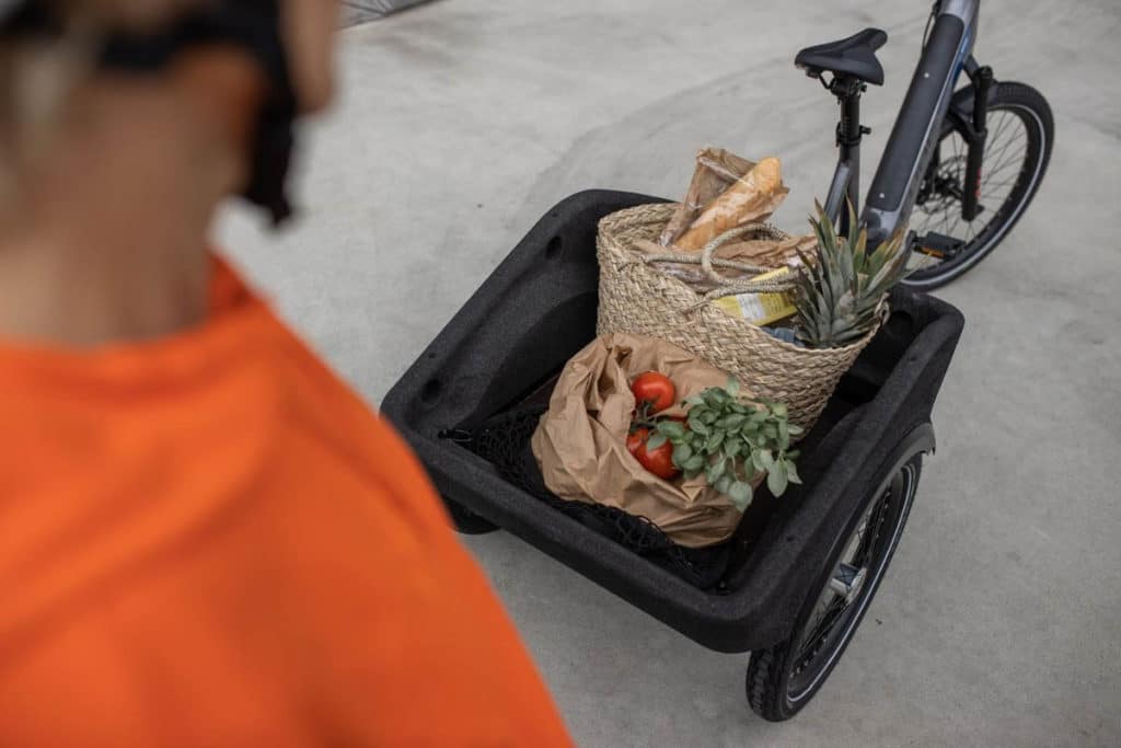 Transportbox des E-Cargobikes Cube Concept Dynamic Cargo