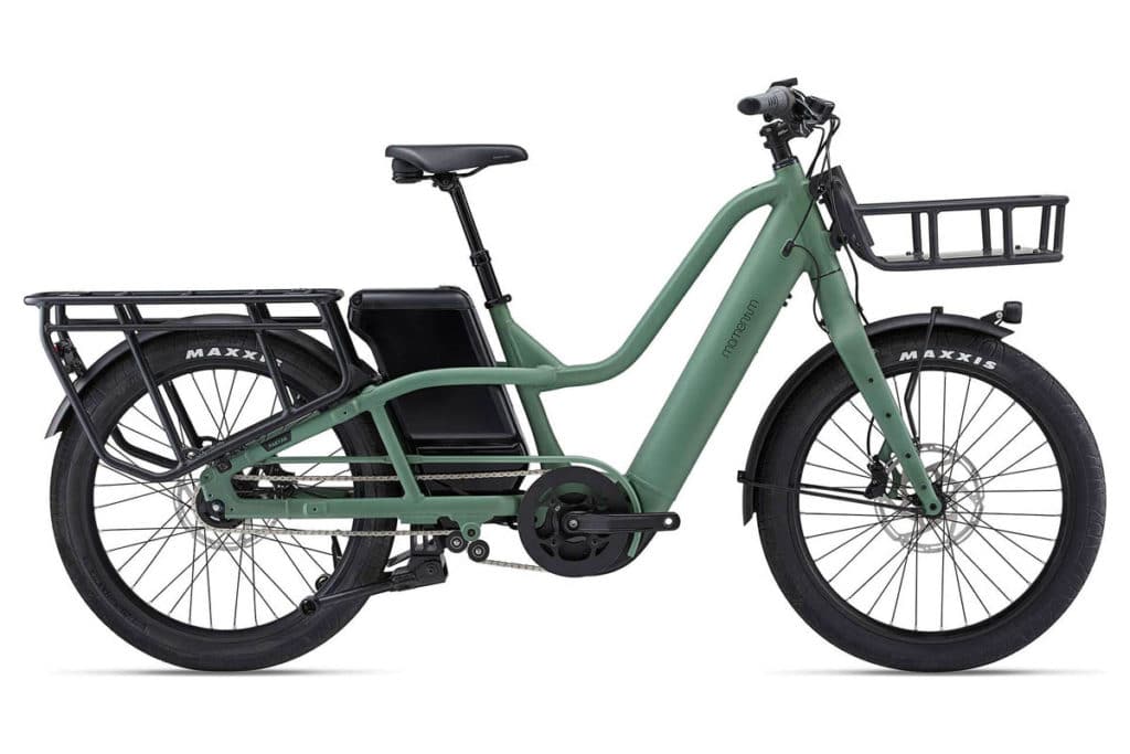 E-Cargobike Momentum PakYak E+ in der Farbe Patina Green