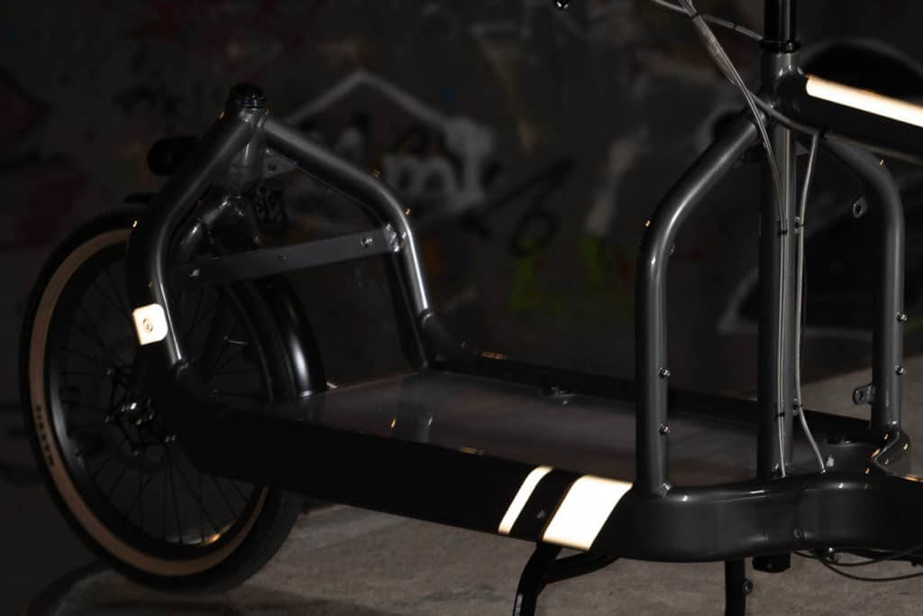 Reflektierender Aufkleber für Lastenfahrrad Bullitt von Reflective Berlin