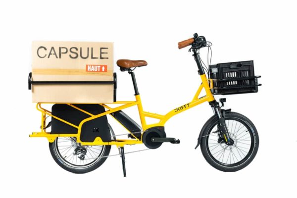 E-Bike Kiffy Capsule MT 2022 mit Boxen beladen