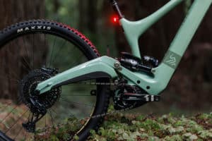 Mono-Link-Hinterbau am E-Bike Ibis Oso