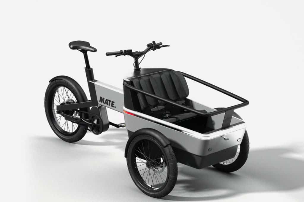 E-Lastenfahrrad Mate SUV mit zwei Kindersitzen