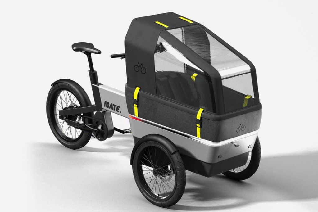 E-Lastenfahrrad Mate SUV mit Regenverdeck