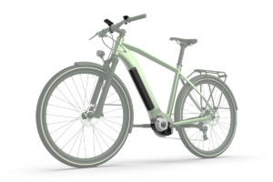 Zum Mittelmotor Pendix gDrive dazugehörige Komponenten des kompletten E-Bike-Systems