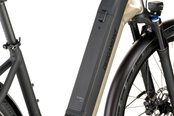 Herausnehmbarer Akku am E-Bike Bergamont E-Ville