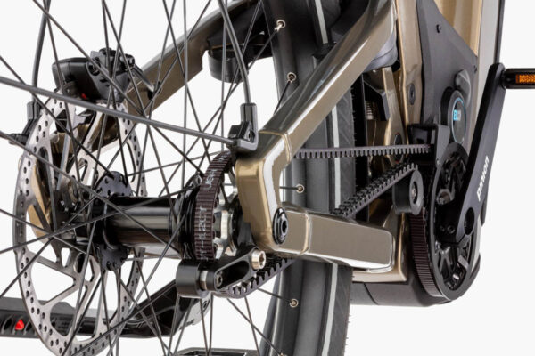 Riemenantrieb am E-Bike Riese & Müller Delite5 GT pinion