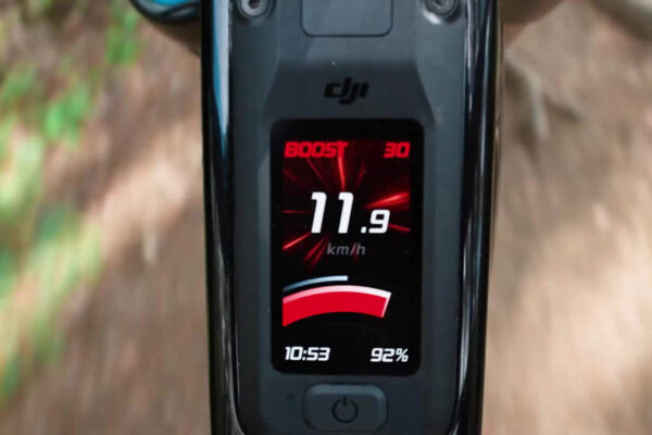 Ansicht des Boost-Modus im Display des E-Bikes Amflow PL