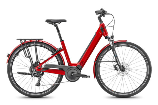 E-Bike Moustache Samedi 28.4 Open für die Saison 2025 in der Farbe Metalic Red Glossy