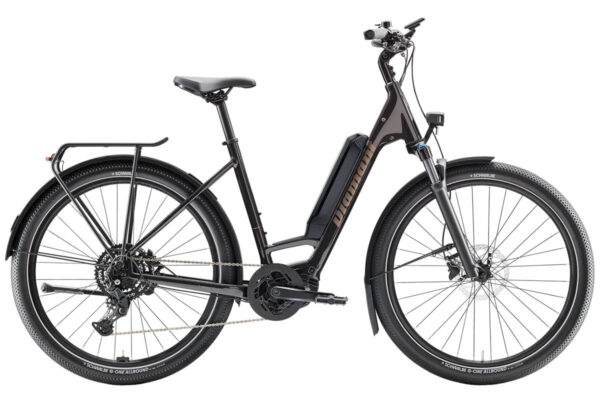 E-Bike Diamant Zing Trip Core 2025 als Tiefeinsteiger in der Farbe Samtschwarz Metallic